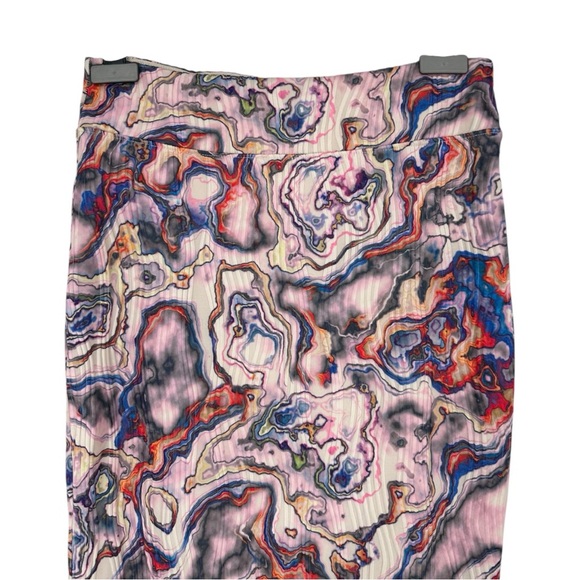 Leith Abalone Multicolor Ribbed Textured Midi Pencil Skirt size Medium NWT - Picture 2 of 10